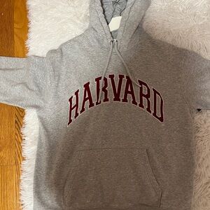 Harvard Gray Hoodie Sweater